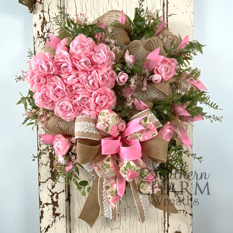 WOTMC] Valentine's Wreath for Front Door - Southern Charm Wreaths